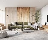 DELIFE XXL-Couch Cubico Samt Olive 290x120 Big-Sofa