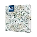 PAW - Servietten 3-lagig (33 x 33 cm) I 20 Stück I Perfekt für Geburtstage, Partys, Hochzeiten, Kommunion und Feiern I Papierservietten Bunt - Natur, Blätter I Farbe: Natural Flow