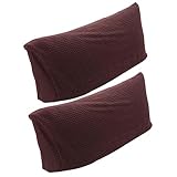 Levemolo 1 Paar Sofa-Armbezüge Schwarzes Sofa Schwarzes Love-Seat-Sofa Leder Chaiselongue Couch-Armbezüge Armlehnenbezüge Couch-Armbezüge Couch-Armschoner Armbezüge Für Sofas Und