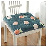 Stuhlkissen mit Schleifenband, Küchenstuhl Sitzkissen Bunt, Memory Schaum Sitzpolster, Stuhlauflagen für Esszimmer, Stuhlkissen 40×43 2er Set, Bürostuhl, Auto, Sitzkissen/Stuhlki(Size:40 cm,Color:P)