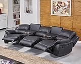 Mapo Möbel Ledersofa Kinosofa Relaxcouch Fernsehsofa 5129-Cup-3-S