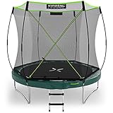 KINETIC SPORTS Federloses Trampolin 'Bungee Safety Elite' für Kinder und Erwachsene | TÜV GS-geprüft | Designed in Germany | Premium Gartentrampolin mit AirMAXX Technologie | 244 cm