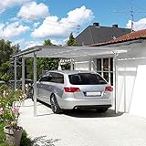 Beckmann Aluminium-Carport und -Terrassendach 311 x 496 x 218 cm Aluminium Natur