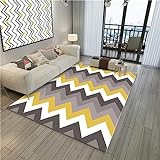 Rugs for Living Room Teppich Schlafzimmer Esszimmer rechteckiger Teppich grau gelber Teppich Schlafzimmer Bodenmatte Gaming Room babyzimmer Teppich 40X60CM 1ft 3.7' X1ft 11.6'