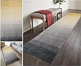 GJIF Teppich Läufer Flur rutschfest Teppich, Polyester Waschbar und Dauerhaft, Schlafzimmer Muster Carpet, für Wohnzimmer Büro Esszimmer Küche, Anpassbar Teppichläufer Meterware