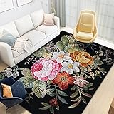 BAPRRJY Lounge-Wohnzimmer-Teppich Distressed Geometric Leicht Zu Reinigender Schlafzimmer-Teppich Allzweck-Flur-Küchen-Teppiche,3,80 * 160cm