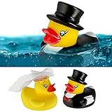 Badeente Hochzeitspaar | H5cm gelbe Enten Braut Bräutigam | Badespielzeug Hochzeit Brautpaar Geschenk