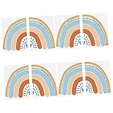 Toyvian 8 Bögen Regenbogenaufkleber Kinderdekoration Innendekoration Blumenaufkleber Regenbogen-Wandaufkleber Kindergarten-Regenbogen-Wandaufkleber Für Kinderzimmer Babyzimmer Zum