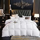 BOtizr Daunendecke 155x220,Winterdecke,Hotel Duck Down Duvet Comforter 200 * 230 Queen King Feather Quilts for Winter 220 * 240
