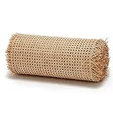 FABIIA 70 cm Breite, Rattan Wicker Sheet Stoffmöbel Reparatur, Naturrohr Rattan Gewebtes Gurtbett, Rattan Möbelstuhl Web -Material -Netznetz Für Schrank, Tür, Bett, Tische, Regal Offen/100 * 200 cm