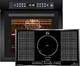 Kaiser Herd-Set EH 6306 RS+ KCT 97 FI, Einbaubackofen,Schwarz,79L 15 Fkt. Grill Air fryer Full Touch,Heißluftfritteuse + Free Zone Induktionskochfeld 90cm Kochfeld, Autark, Barbecue, Teppan Yaki