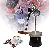 Outdoor-Milchaufschäumer, Dampfkochwasser-Aufschäummaschine Mit 0,8 Mm 3-Loch-Düse Und Verstellbarem Winkel, Luftdruckmesser Und Überdruckventil, Für Picknicks Und Camping