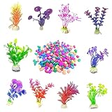 iplusmile 1 Set Aquarium-Farbstein-Dekoration Künstliche Pflanzen Künstliche Für Tischzubehör Aquarium-Stein Künstliche Aquarium-Pflanzen Aquarium-Stein-Rasen