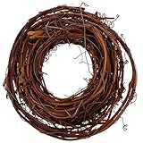 VOSAREA Reben Girlande 4,6 M Natürliche Rattan Ranke DIY Weihnachtskranz Rohling Rustikale Landhaus Türkranz Wandkranz Basteln Handwerk Material Weihnachtsschmuck Hochzeit Party Weihnachtsdeko