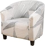 uyeoco Sesselhussen Clubsessel Stretch Sesselschoner Sesselbezug Tub Chair Cover Couchbezug Elastisch Anti-Rutsch Club Sesselüberwürfe Husse für Loungesessel (Color : #36)