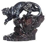 WQQLQX Statue Cheetah Statue Bronze Skulptur Handwerk Desktop Dekoration Metallkunst Tierfiguren Dekoration Zubehör Zubehör Sammlung Geschenke Skulpturen