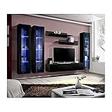 Gemeinsam TV mit LED – 6 Elemente – schwarz