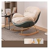 Faules Sofa/Sofa Leichter Luxus-Faulsofa-Schaukelstuhl Lounge-Sessel Wohnzimmer Schlafzimmer Balkon Home Single Sofa Leisure Single Eggshell Chair Wohnzimmer Sofa (Color : D, Size : Without footrest