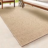 the carpet Kansas - robuster In- und Outdoor Teppich im natürlichen Jute-Look, wetterfest, geeignet für Terrasse und Garten, 80 x 150 cm