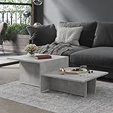 TALCUS Möbel mit Couchtisch Beton grau 111,5x50x33 cm Engineered Holz