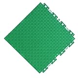 XLIHAWY Drainage-Fliesen Interlocking, wasserdichte Gartenbodenfliesen, Modularer Außenbereich Ineinandergreifende Bodenmatte Für Dusche Badezimmer (Farbe : Grün, Größe : 25X25CM/16PCS)