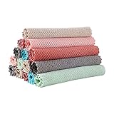 ECUNGWUA Reinigungstüchern Weiche saugfähige fusselfreie Küchentücher Haushaltsreinigungstuch Zuhause Geschirrlappen（a4-5pcs