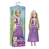 Hasbro Disney Prinzessin Schimmerglanz Rapunzel Puppe, Modepuppe mit Rock und Accessoires, Spielzeug für Kinder ab 3 Jahren