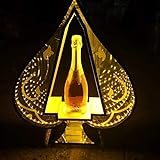 GOYMFK Flaschenpräsentation, Champagner-Display, Ace of Spade Bar Showcase Light Up Party Dekorationen Weinregal