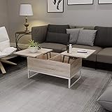 Happy Home Couchtisch mit Klappfunktion Wohnzimmercouch Wohntisch HWT03-HOL