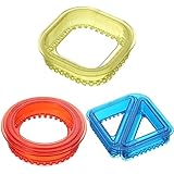 Sandwich- und Versiegelungsgerät, Sandwich-Maker, zum Schneiden und Versiegeln, ideal für Lunchboxen und Bento-Boxen, für Jungen und Mädchen, Kinder, Lunch-Kreis, quadratische Dreiecke (Red, One Size)