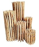 Staketenzaun Haselnuss - 150 x 500 cm (Lattenabstand 3-5 cm) - Roll-Zaun mit gut gespaltenen Staketen - Natur Haselnusszaun als Gartenzaun oder Teichumrandung