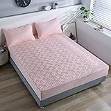 JIANINGHOME Matratzen-Auflage,100x200,Matratzen-Bett-Schoner mit Spannumrandung |Auch für Boxspring-Betten und Wasser-Betten geeignet | Microfaser | 100% Polyester | Matratzen-Auflage