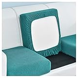 CZADMXP Sofa Sitzkissenbezug, Elastischer Sofa Sitzkissenschutz Couch Kissenbezüge Sitzbezug, rutschfest Husse Überzug Bezug Für Sofa Sitzkissen (Türkisgrün,1 sitzer)