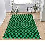 Textur dunkelgrüner schwarzer Teppich, marokkanischer karierter Teppich