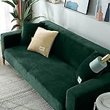 Samt Sofabezüge 3/2/1/4 Sitzer Sofa Abdeckung L Form Schonbezug Sofa Sofabezug Sofa Überzug Sofahusse Couch Bezug Sofa Überzug Hussen Stretch Couchbezüg Sofaüberwurf Couchhusse ( Color : #17 , Size :