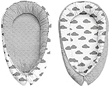 Kuschelnest Babynest Kokon für Babys und Säuglinge, Nestchen, Reisebett, 100% Baumwolle, antiallergisch