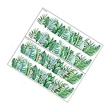 DOITOOL 1 Set Pflanzen-Sockellinie Blumenaufkleber Florales Wandpapier Grüne Blumentapete Grünes Dekor Grüne Pflanzen Wandaufkleber Grünes Gras Wandaufkleber Tapetenbordüre Für