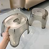 Monivi Verdickter Meta-Hocker Kinder Transparent Kunststoff Hocker Haushalt Großhandel Badezimmer Hocker Keller Kleiner Hocker 2