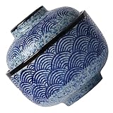 Housoutil Eintopf Aus Keramik Japanische Ramenschüsseln Reisschüsseln Japanische Keramikgeschirr Kleine Schüsseln Schüssel Cubiloseschüssel Dampfschüssel Praktische Suppenschüssel