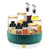 Rotierendes Lagerregal, 360 Drehbarer Gewürzregal Organizer, Lazy Susan Küchenregal, Drehteller Organizer, Küchenschrank Organizer Drehteller, Drehbares Gewürzregal für Gewürzgläser Backzutaten