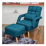 GARAJONAY Sofa Lazy Stuhl,Relaxsessel mit Liegefunktion Bequemer Klappstuhl,Schreibtisch Stuhl Unterhaltung und Freizeit Sofa Sessel(Color:Dunkelblau)