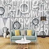 Fototapete Tapete Größe Cerative Art Englische Buchstaben Foto für TV Home Moderne Wandtapete 3D Wandbilder Tapeten Wohnzimmer Schlafzimmer Wand Dekoration 100x70cm Tongshunj2555