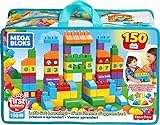 MEGA Bloks FVJ49 - Bausteintasche, 150 Teile, Bunt, Spielzeug ab 1 Jahr