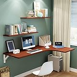Wandmontierter Ecktisch für Zuhause, multifunktionaler klappbarer Computertisch, schwebender Esstisch, Werkbank, für Küche, Badezimmer, Balkon, 10 Größen, mit Zubehör, Te