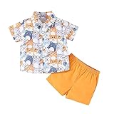 XTBFOOJ Hemd Weihnachten Herren Baby Girl Clothes Bekleidungssets fã¼r Baby-mã¤dchen Kleinkind Baby Mädchen Outfits & Set Blase Ärmel Top und Shorts Sommer Outdoor Casual Modische Anzug Mädchen Top