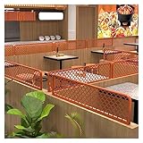 YJEUZCD Esstisch Bildschirme, Restaurant Dekorativ Paravent Trennwand Kühlergrill, Semi-Privacy Bar Arbeitsplatte Desk Divider, 30cm Gitter Zäune (Farbe : Orange, Größe : 30x60cm)