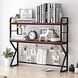 Schreibtisch Organizer - Desktop-Bücherregal Tischregale, Arbeitsplatten-Hutch-Bücherregal, Desktop Organizer, Organizer Tischregal, Home Office Storage Display Rack Regal ( Color : A , Size : 80x25x9