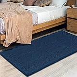 MAYSHINE Chenille Badematte, rutschfeste Maschinenwaschbare Badteppiche | Saugfähige Schnelltrocknende Shag-Teppiche, Ideal für Badezimmer, Dusche, Schlafzimmer oder Türmatte (Dunkelgrau, 150x78cm)