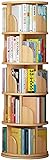 Dlmeda 4/5 Etagen, 360° drehbar, weißes Bücherregal, stapelbare Regale, Bücherregal, Organizer, CD- und DVD-Aufbewahrung, Wohnzimmer und Büro, weiß (Color : Wood, Size : 40 * 160cm)