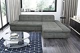 DOMO. collection Moric Couch, Ecksofa, Eckcouch, Sofa in L-Form, grau, 300 x 172 x 80 cm